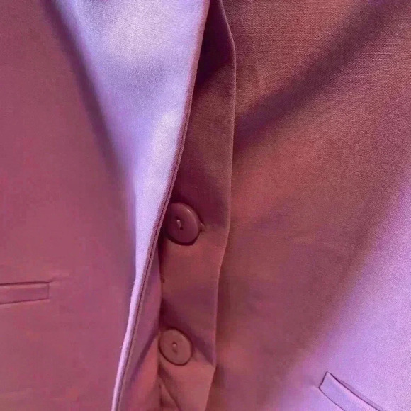 NEW Zara Cut Out Blazer Lilac Long Sleeve Dress Size Small - Picture 8 of 12